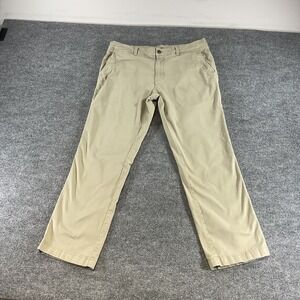 Duck Head Chino Pants Mens 35x28 Khaki Cotton Casual Classic Fit Flat Front